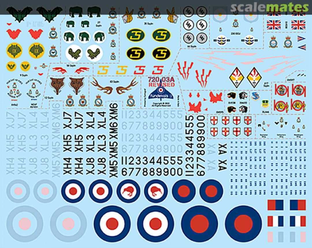 Boxart Avro Vulcans 72003A fündekals Boxart Avro Vulcans 72003A fündekals