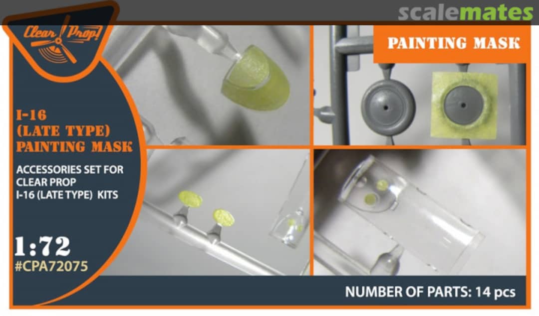 Boxart I-16 (late version) painting mask CPA72075 Clear Prop! Boxart I-16 (late version) painting mask CPA72075 Clear Prop!