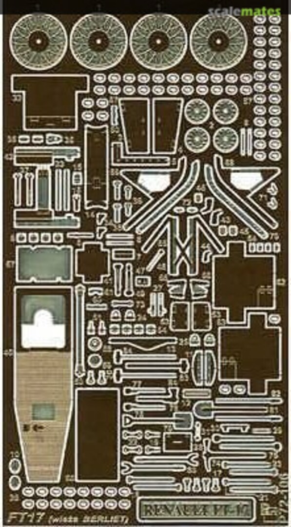 Boxart FT-17 (Berliet turret) P72-106 Part Boxart FT-17 (Berliet turret) P72-106 Part