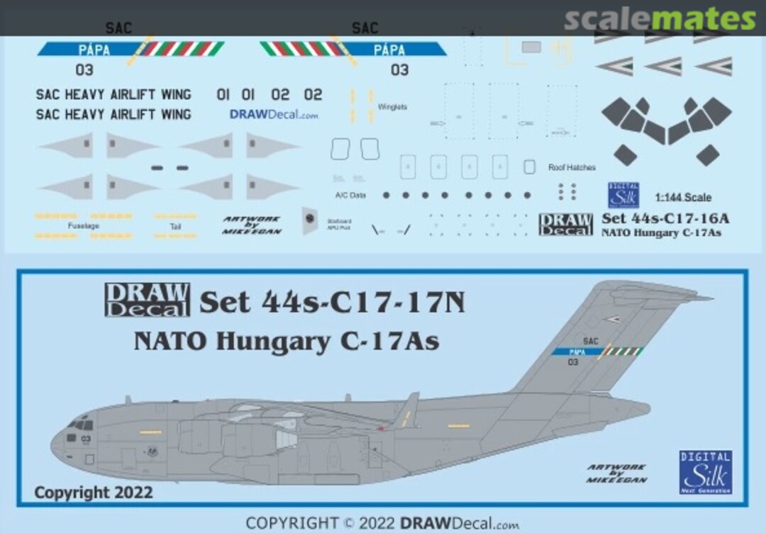 Boxart NATO Hungary C-17As 44-C17-17N Draw Decal
