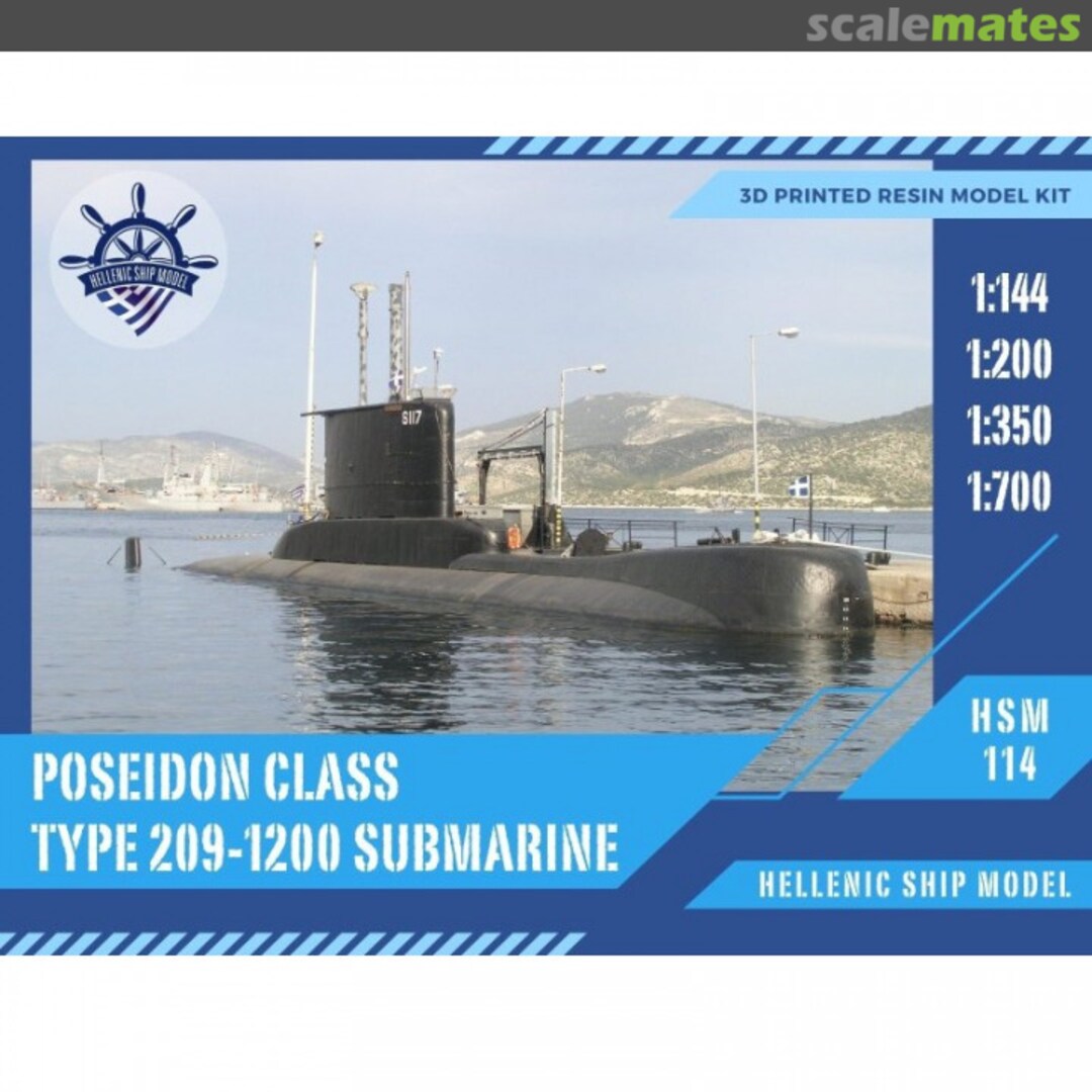 Boxart Poseidon Class Type 209-1200 Submarine HSM700-114 Hellenic Ship Model Boxart Poseidon Class Type 209-1200 Submarine HSM700-114 Hellenic Ship Model
