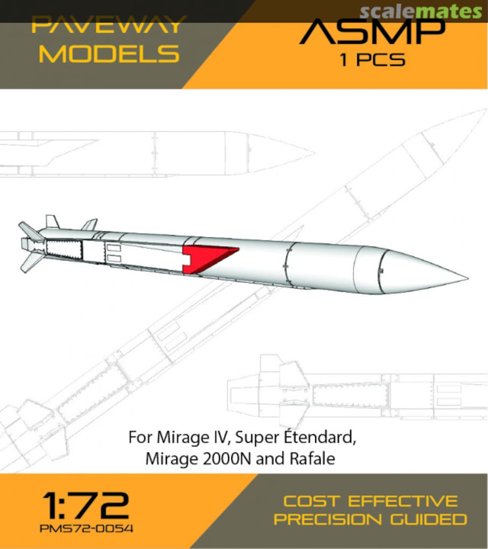 Boxart ASMP Nuclear missile PMS72-0054 Paveway Models