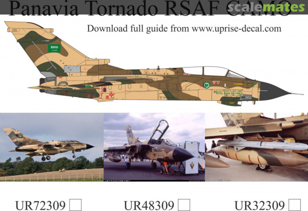 Boxart Panavia Tornado IDS RSAF CAMO with stencils UR48309 UpRise Decal Boxart Panavia Tornado IDS RSAF CAMO with stencils UR48309 UpRise Decal