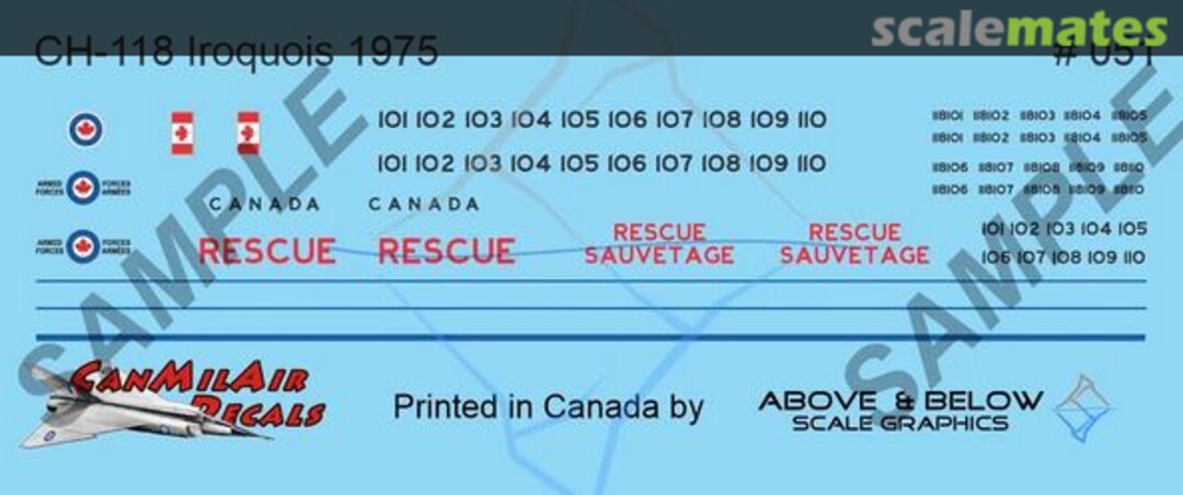 Boxart Bell CH-118 Iroquois 051 Above & Below Graphics Boxart Bell CH-118 Iroquois 051 Above & Below Graphics