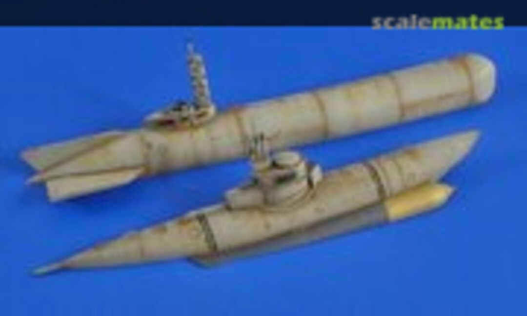 1:35 Sunken German Mini Subs WWII (Verlinden Productions 2476) 2476