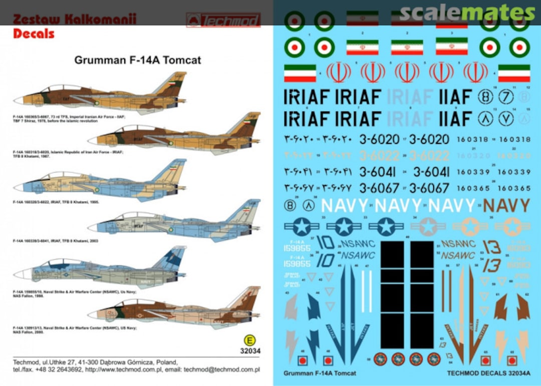 Boxart Grumman F-14A Tomcat 32034 Techmod Boxart Grumman F-14A Tomcat 32034 Techmod