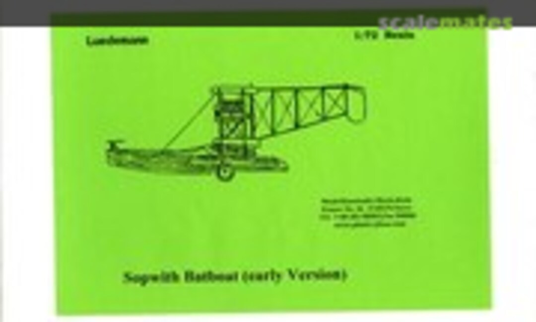 1:72 Sopwith Batboat early Version (Lüdemann-Modellbau )