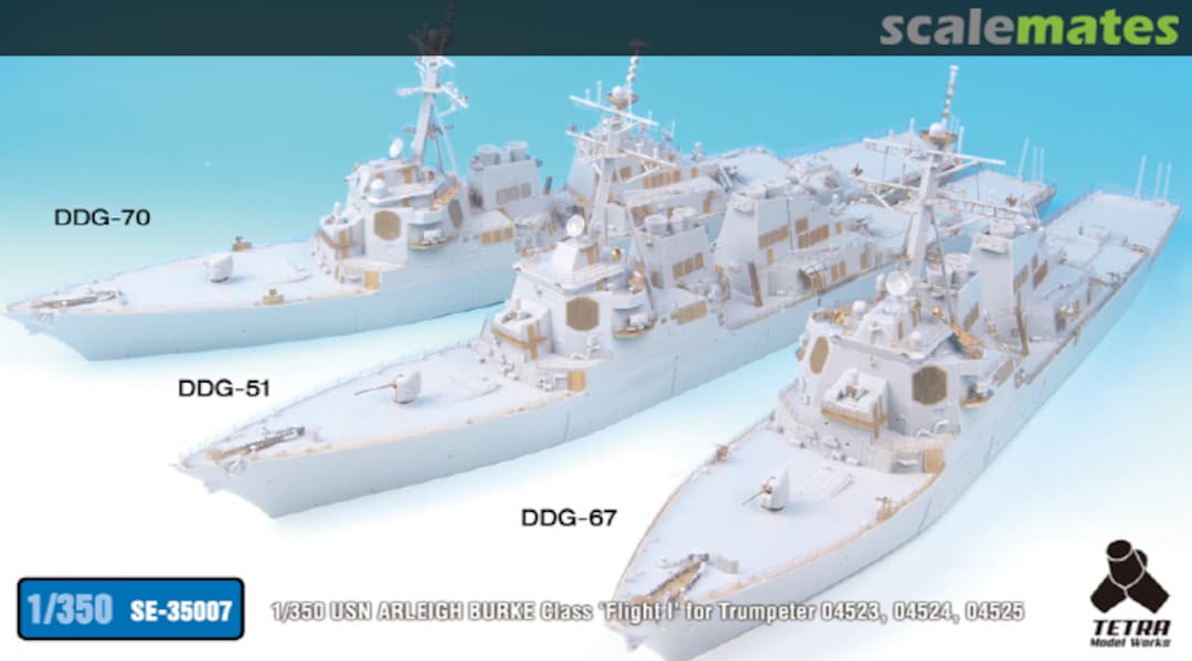 Boxart Arleigh Burke Class, Flight I - Detail-up set SE-35007 Tetra Model Works