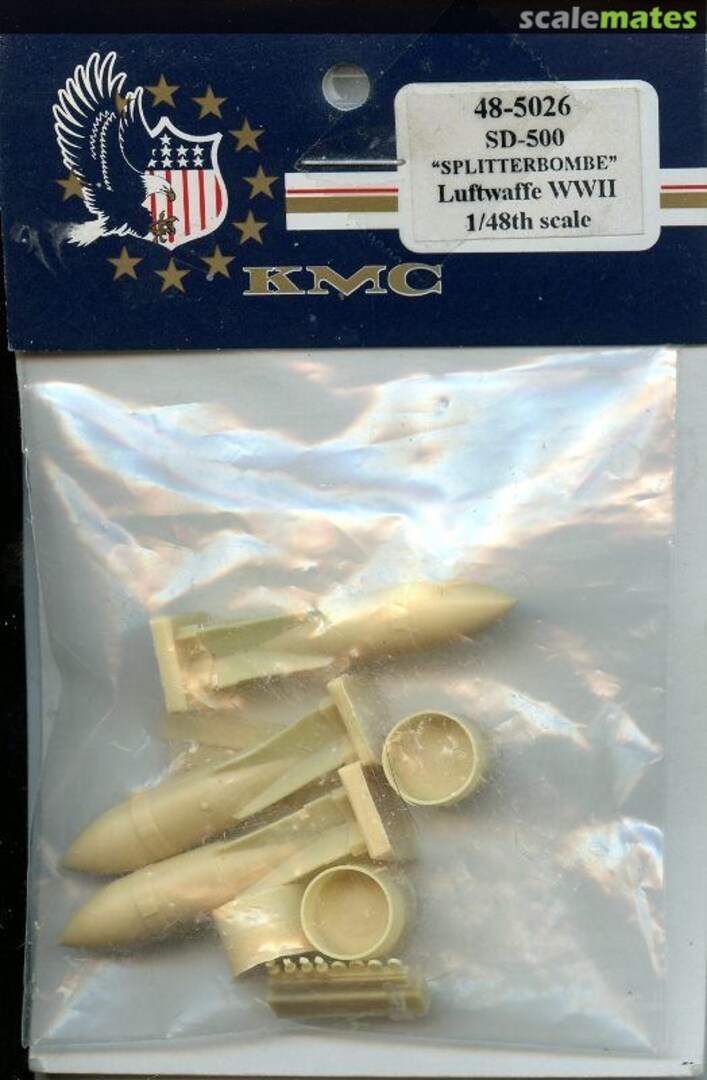 Boxart SD-500 SplitterBombe Luftwaffe - WWII 48-5026 KMC Boxart SD-500 SplitterBombe Luftwaffe - WWII 48-5026 KMC
