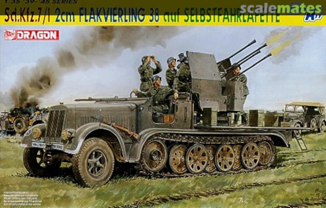 Boxart Sd.Kfz. 7/1 2cm Flakvierling 38 auf Selbstfahrlafette 6525 Dragon Boxart Sd.Kfz. 7/1 2cm Flakvierling 38 auf Selbstfahrlafette 6525 Dragon