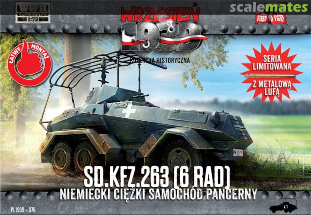 Boxart Sd.Kfz. 263 Panzerfunkwagen (6-Rad) PL1939-076 First to Fight Boxart Sd.Kfz. 263 Panzerfunkwagen (6-Rad) PL1939-076 First to Fight