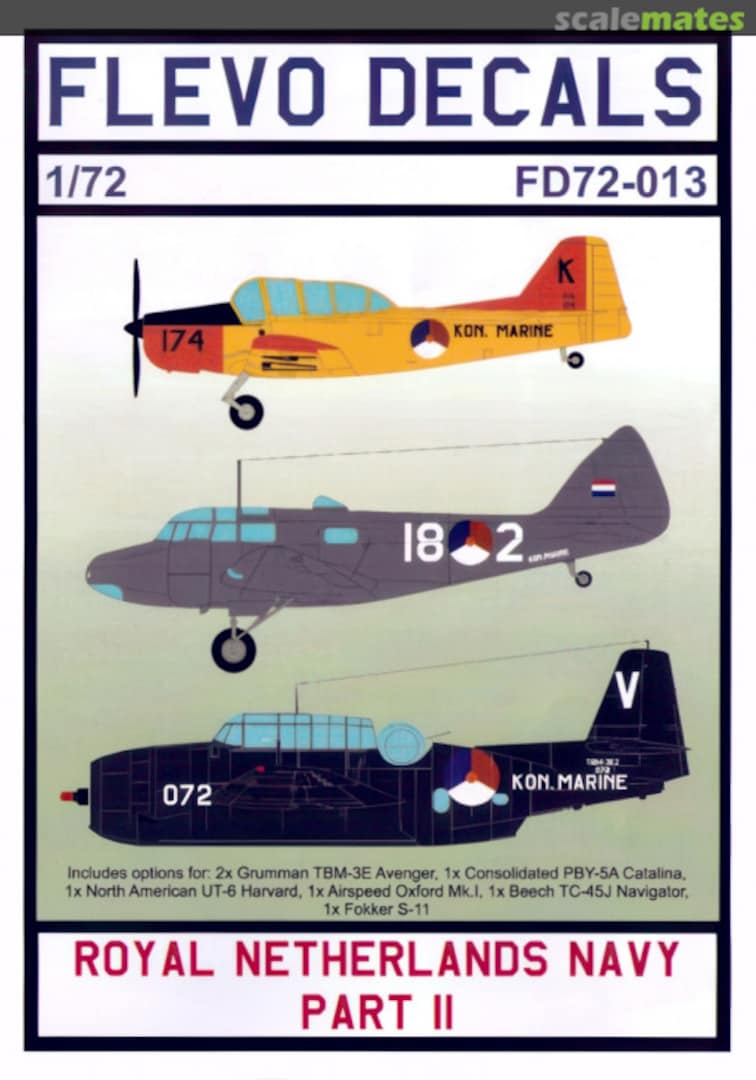 Boxart Royal Netherlands Navy Part II FD72-013 Flevo Decals Boxart Royal Netherlands Navy Part II FD72-013 Flevo Decals