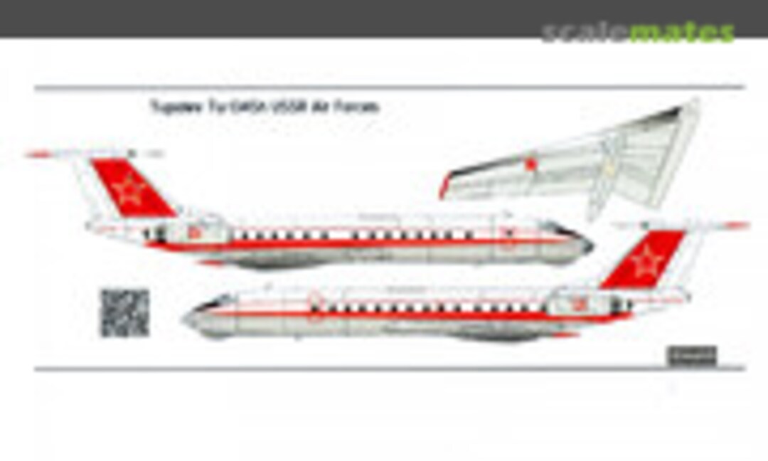 1:72 Tupolev Tu-134Sh red 01/31 USSR AF (BSmodelle 720395-2) 720395-2