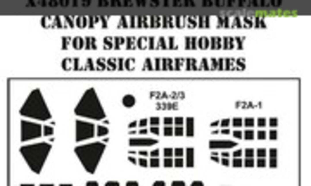 1:48 Brewster Buffalo Canopy Airbrush Mask (MH Models X48019) X48019