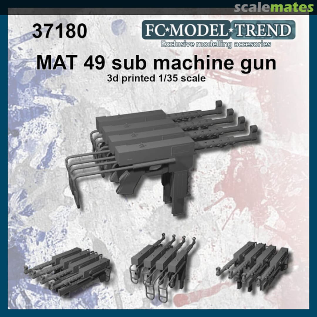 Boxart MAT-49 sub machine gun 37180 FC Model Trend Boxart MAT-49 sub machine gun 37180 FC Model Trend