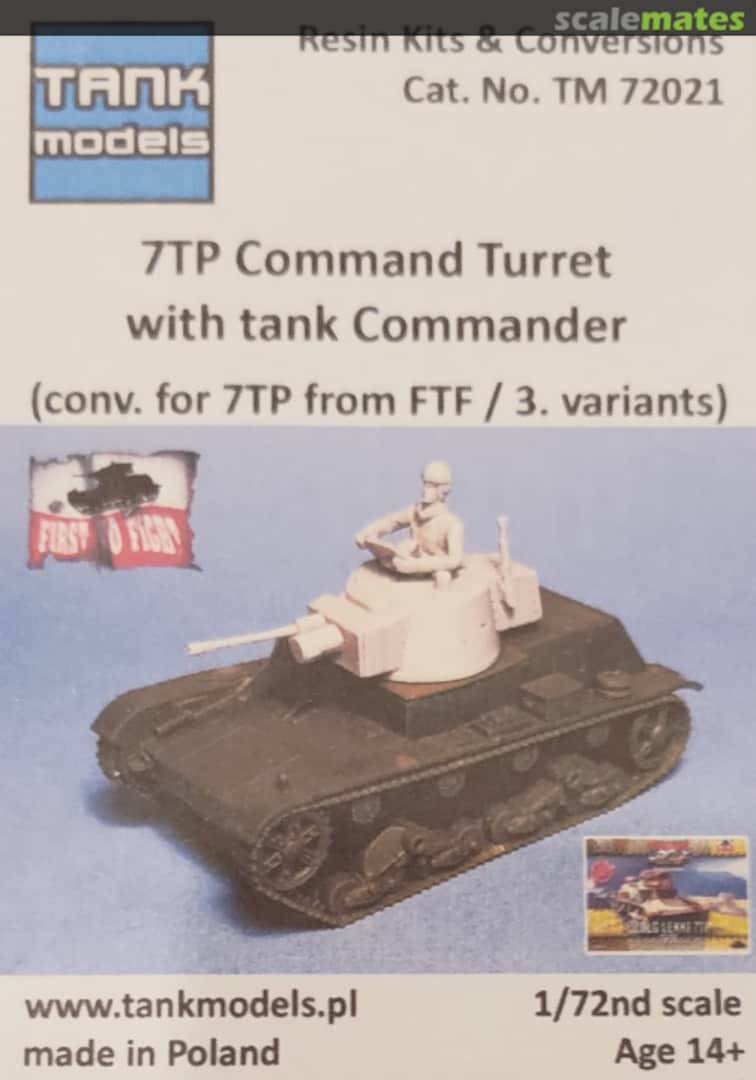 Boxart 7TP Command Turret with tank Commander TM 72021 Tank Models Boxart 7TP Command Turret with tank Commander TM 72021 Tank Models