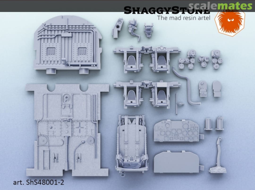 Contents P-47D Thunderbolt detail set (w/belts) ShS48001-2 ShaggyStone Contents P-47D Thunderbolt detail set (w/belts) ShS48001-2 ShaggyStone