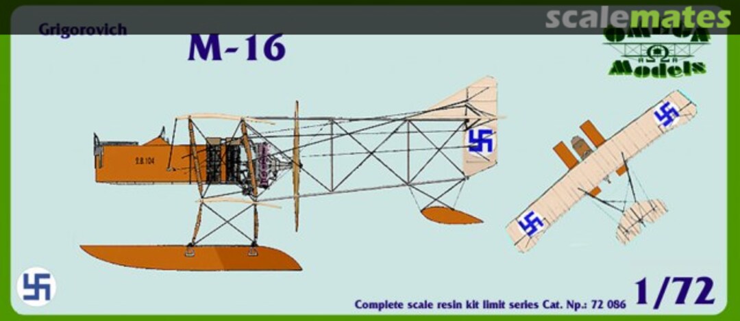 Boxart Grigorovich M-16 72086 Omega Models Boxart Grigorovich M-16 72086 Omega Models