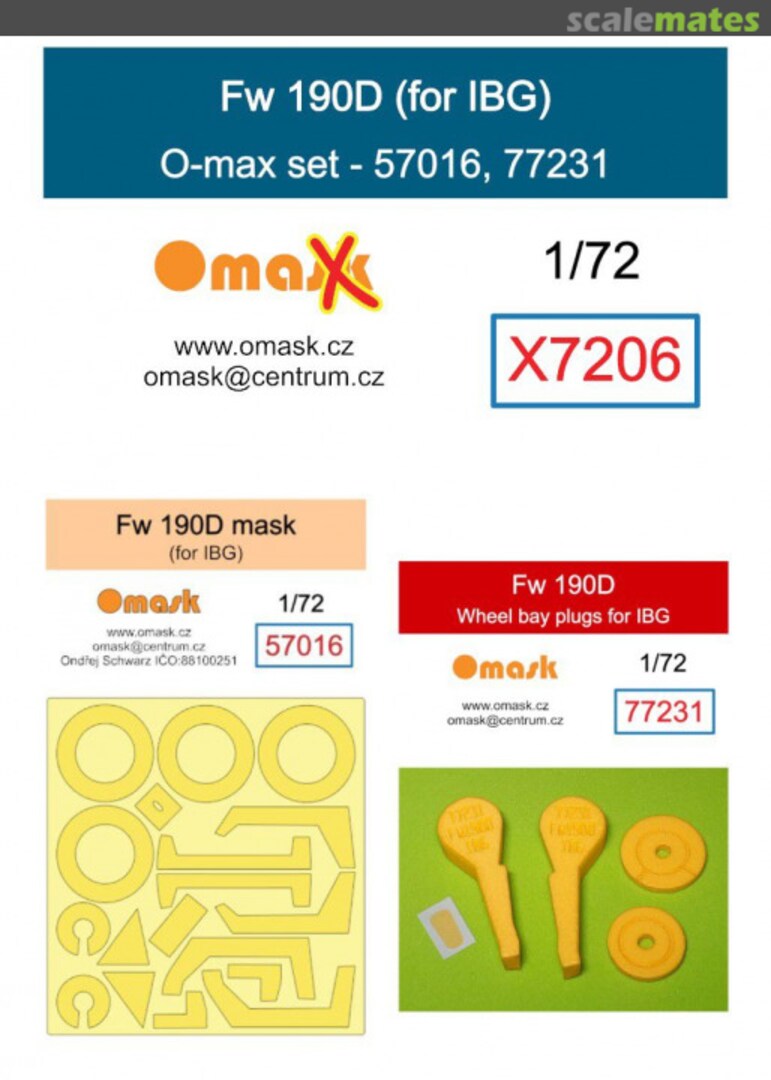 Boxart Focke Wulf Fw-190 D X7206 Omask