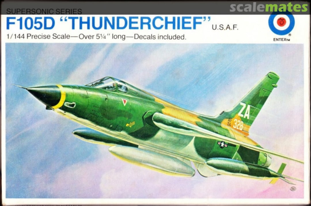 Boxart F-105D "Thunderchief" 9010B Entex Industries Boxart F-105D "Thunderchief" 9010B Entex Industries