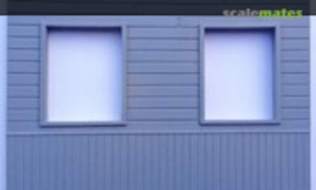 1:35 Russian Wooden House Decorated Section with Two Windows Type No.2 (U-Models UM 420) UM 420