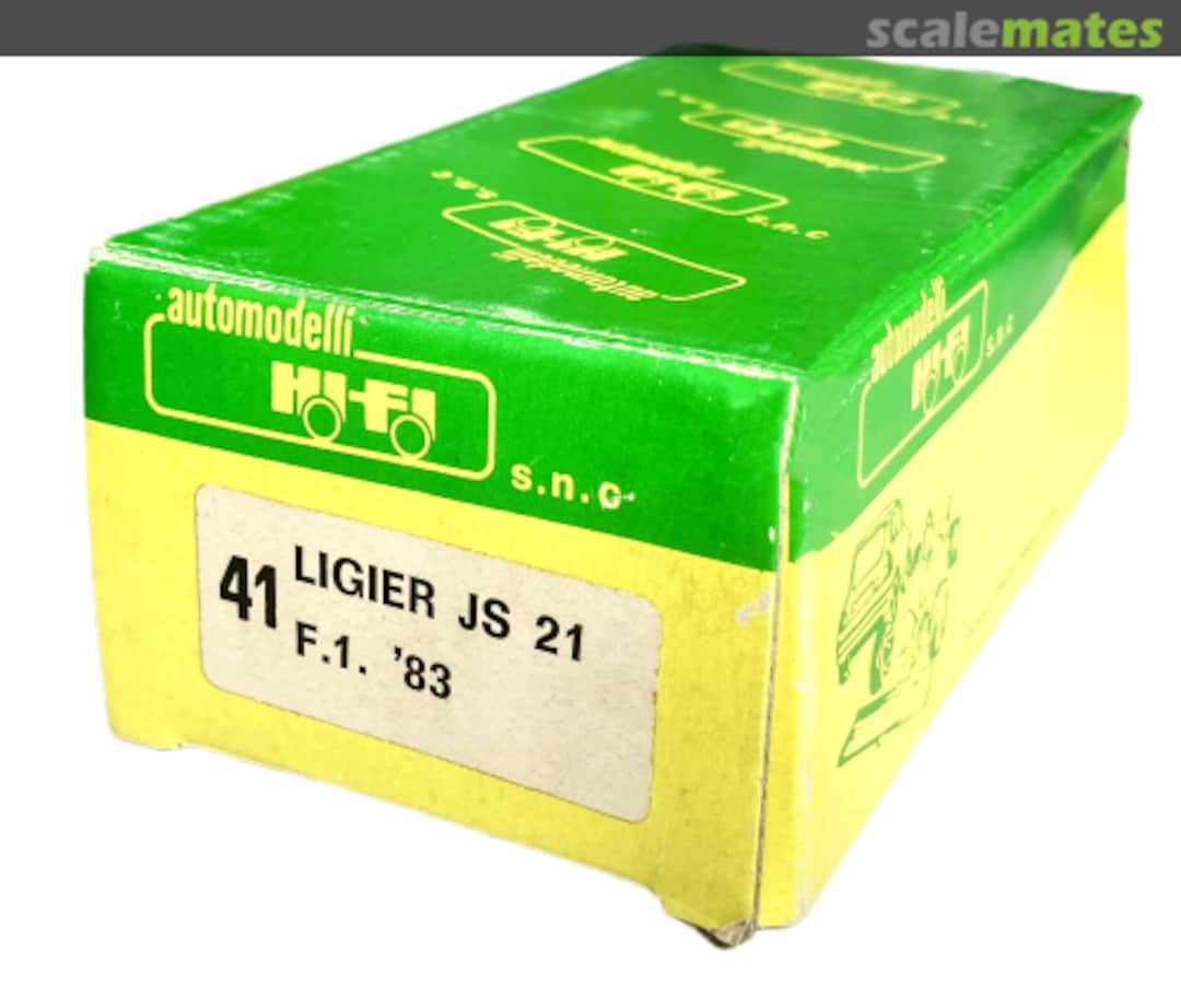 Boxart Ligier JS21 41 Hi Fi Automodelli Boxart Ligier JS21 41 Hi Fi Automodelli