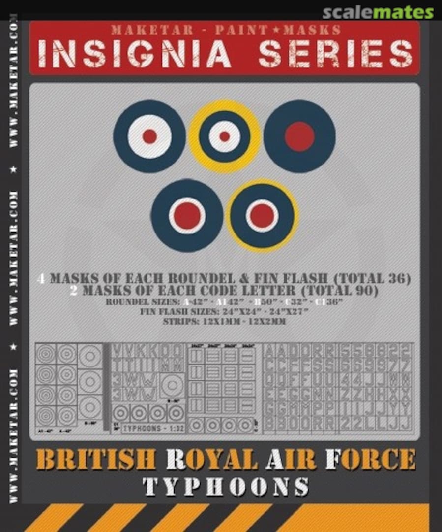 Boxart British Royal Air Force Typhoons MM32041 Maketar Boxart British Royal Air Force Typhoons MM32041 Maketar