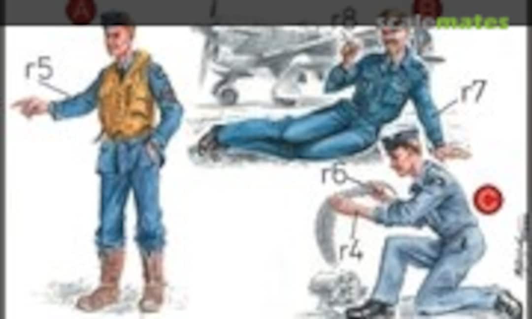 1:72 RAF Mechanics (2 fig.) And Pilot WW II (CMK F72041) F72041