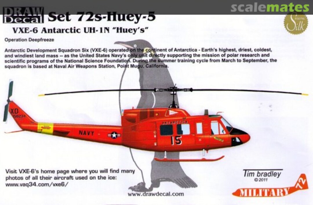 Boxart VXE-6 Antarctic UH-1N "Hueys" 72-Huey-5 Draw Decal Boxart VXE-6 Antarctic UH-1N "Hueys" 72-Huey-5 Draw Decal