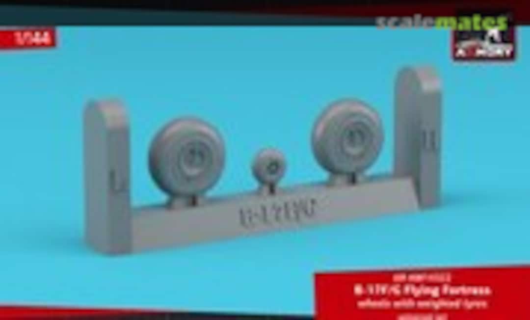 1:144 B-17F/G Flying Fortress wheels w/ weighted tyres model (Armory AR AW14322) AR AW14322