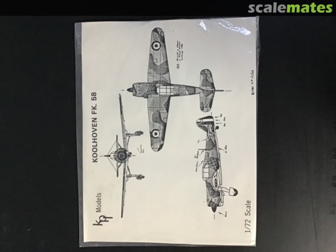 Boxart Koolhoven F.K 58  KPL Models