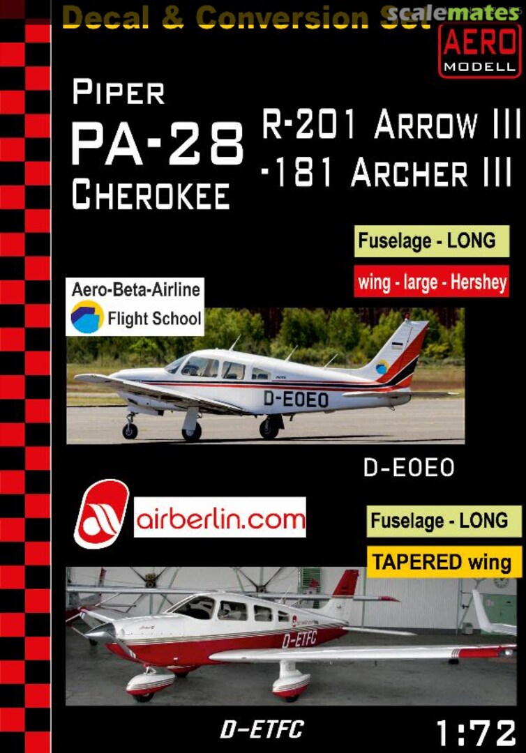 Boxart Piper PA-28R-201 Arrow III/PA-28-181 Archer III 727-05 Aero-Modell Boxart Piper PA-28R-201 Arrow III/PA-28-181 Archer III 727-05 Aero-Modell