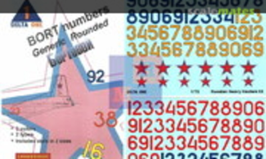 1:72 BORT Numbers (Delta One 72004) 72004