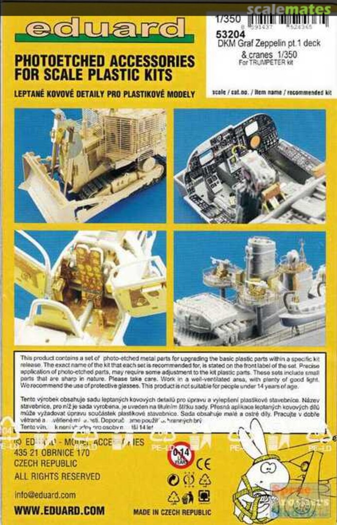 Boxart DKM Graf Zeppelin Pt.1 deck & cranes 53204 Eduard Boxart DKM Graf Zeppelin Pt.1 deck & cranes 53204 Eduard