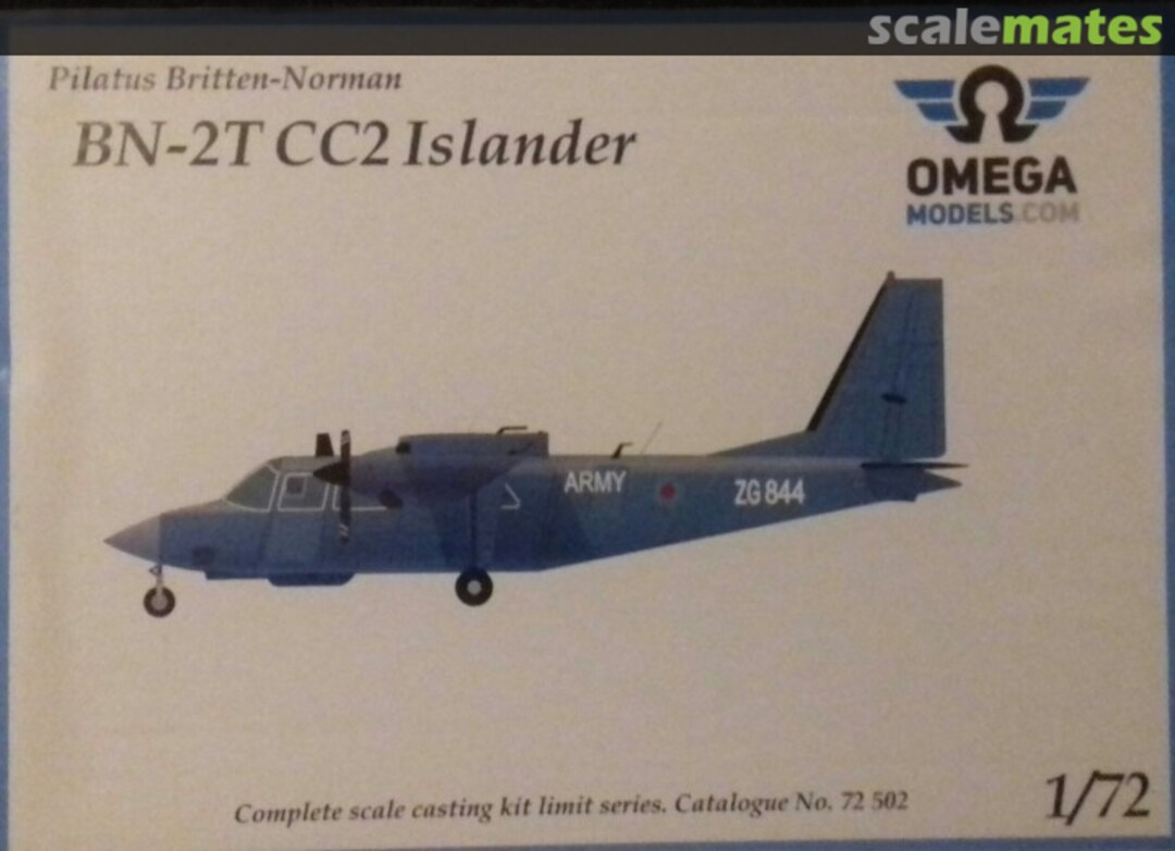Boxart Pilatus Britten-Norman BN-2T CC2 Islander 72502 Omega Models