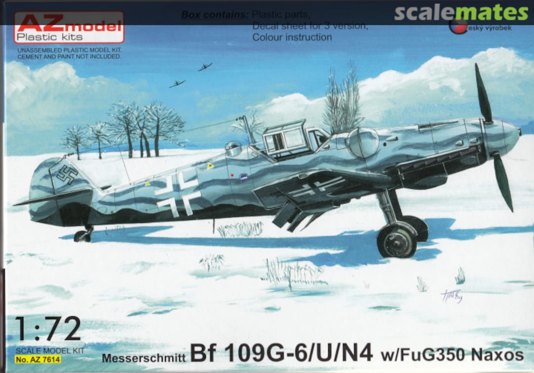 Boxart Messerschmitt Bf 109G-6/U/N4 AZ7614 AZmodel Boxart Messerschmitt Bf 109G-6/U/N4 AZ7614 AZmodel