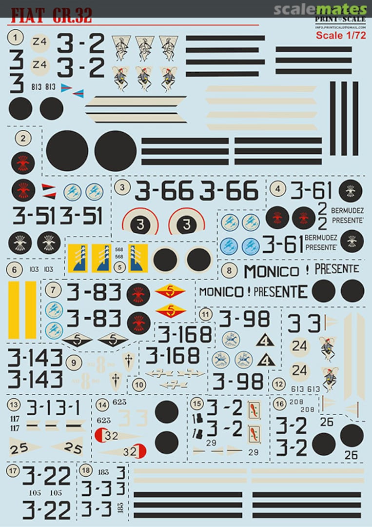 Boxart Fiat CR.32 72-379 Print Scale