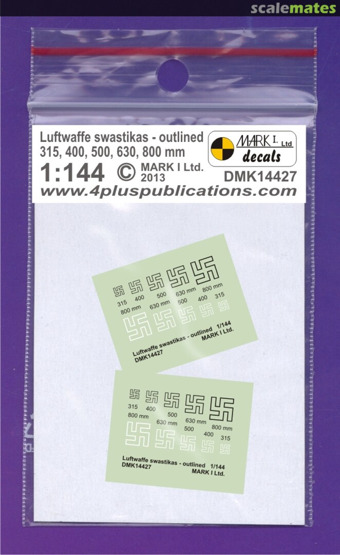 Boxart Luftwaffe Swastikas, Outlined 14427 Mark I