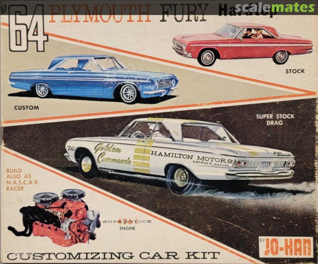 Boxart 1964 Plymouth Fury Hardtop C-164:149 Jo-Han