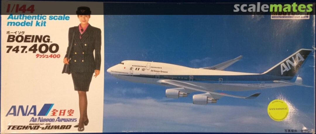Boxart Boeing 747-400 144-B4-3800 NH Doyusha Boxart Boeing 747-400 144-B4-3800 NH Doyusha