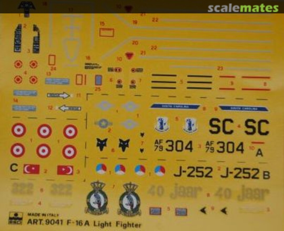 Contents F-16 A Light Fighter 9041 ESCI Contents F-16 A Light Fighter 9041 ESCI