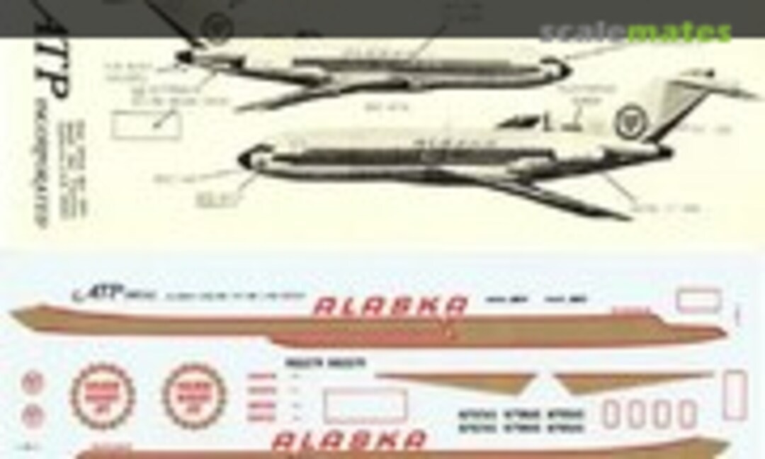 1:144 Alaska Golden Nugget 727-100 (ATP Airliners America AD5038) AD5038