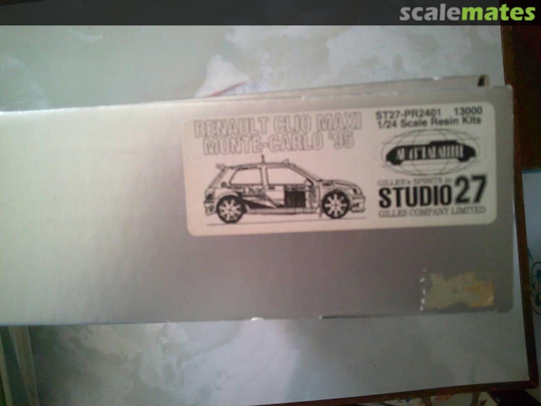 Boxart Renault Clio maxi Kit Car ST27-PR2401 Studio27 Boxart Renault Clio maxi Kit Car ST27-PR2401 Studio27