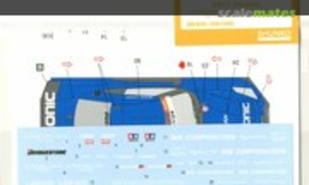 1:24 Nissan Calsonic GT-R 2011 Update Set (Shunko Models SHK-D149) SHK-D149