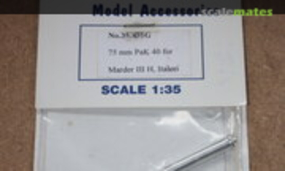 1:35 75mm Pak 40 for Marder III H Italeri kit (Elefant 35.401G) 35.401G