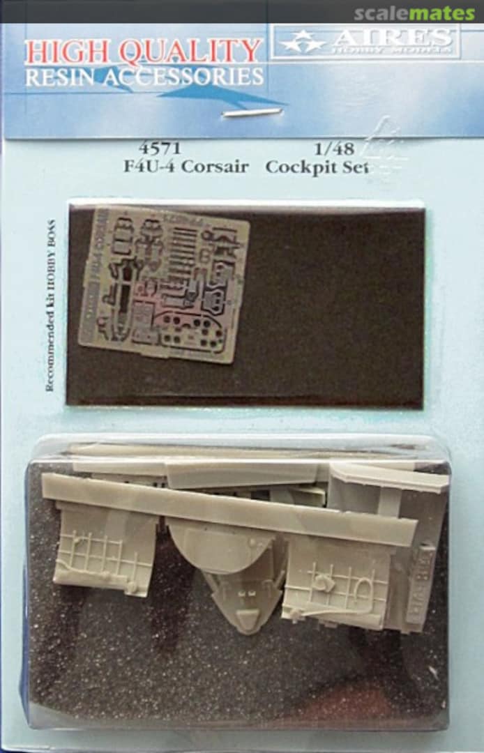 Boxart F4U-4 Corsair - Cockpit Set 4571 Aires Boxart F4U-4 Corsair - Cockpit Set 4571 Aires
