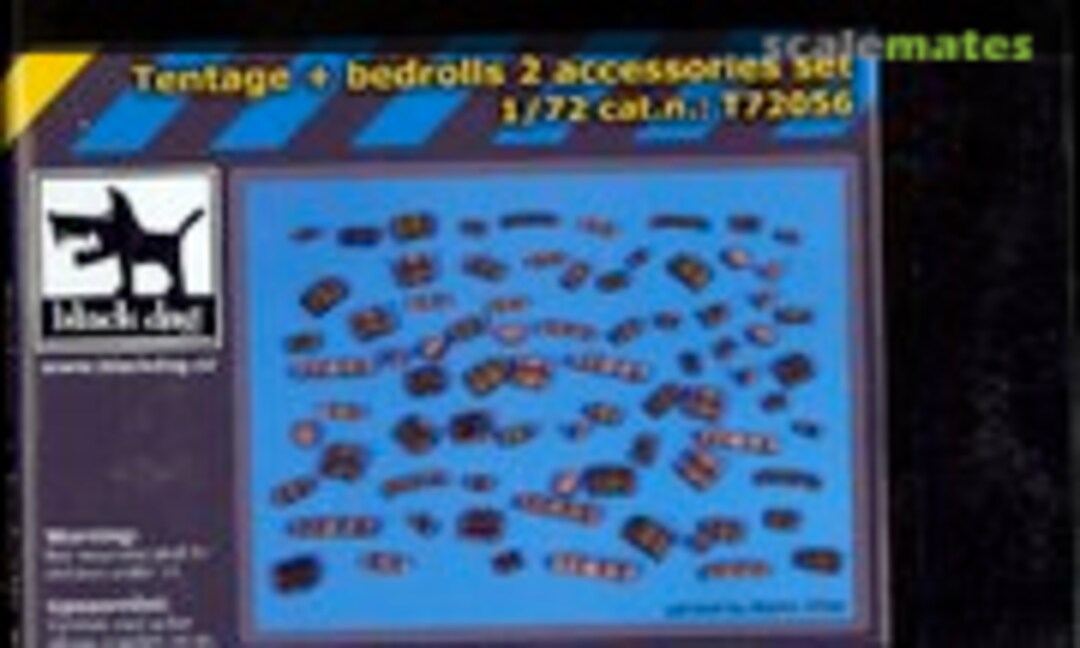 1:72 Tentage plus bedrols 2 accessories set (Black Dog T72056) T72056