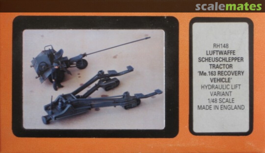 Boxart Luftwaffe Scheuschlepper tractor for Me 163 RH148 Reheat Models Boxart Luftwaffe Scheuschlepper tractor for Me 163 RH148 Reheat Models