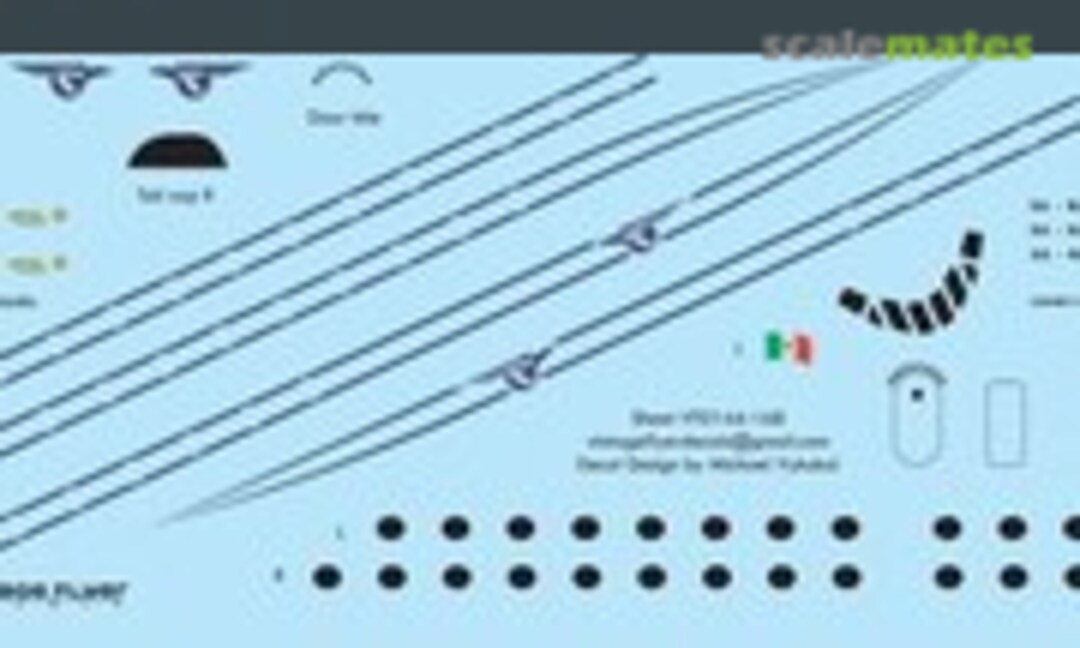 1:144 Comet 4C Mexicana (Del) (Vintage Flyer Decals VFD144-168) VFD144-168