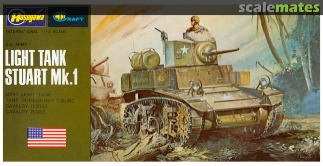 Boxart Light Tank Stuart Mk.1 703 Minicraft Hasegawa Boxart Light Tank Stuart Mk.1 703 Minicraft Hasegawa